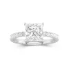 2.00ct Moissanite Engagement Ring 14K White Gold