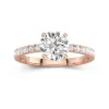 1.50ct Moissanite Engagement Ring 14K Rose Gold