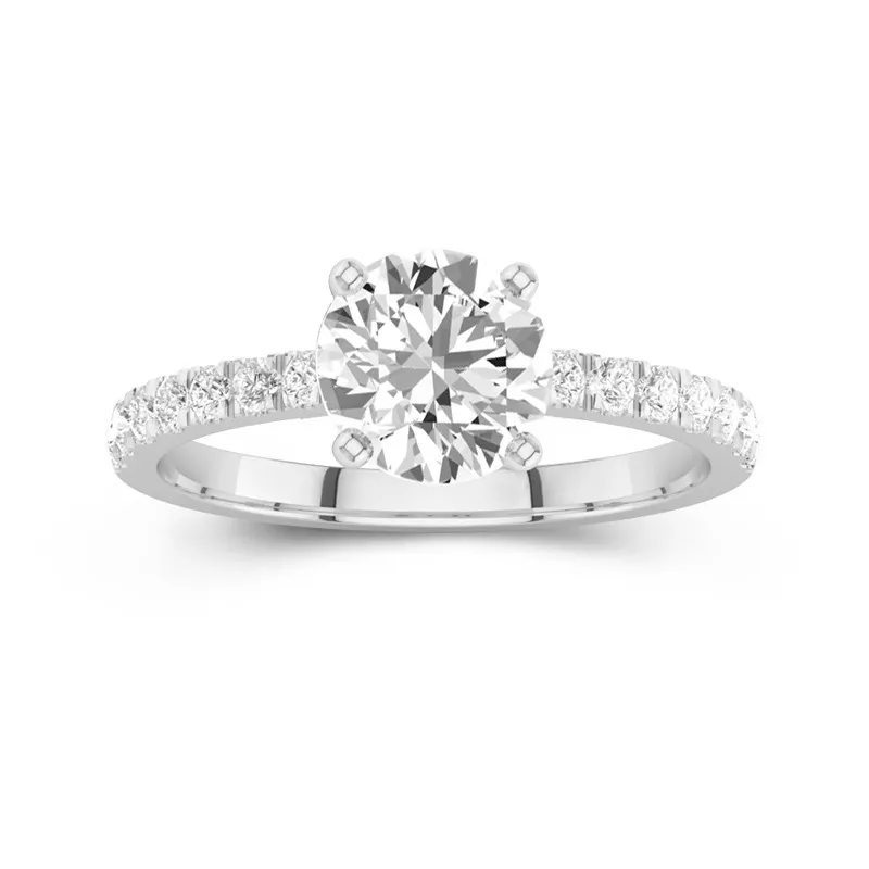 1.50ct Moissanite Engagement Ring Platinum