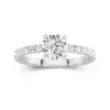 1.00ct Moissanite Engagement Ring 14K White Gold