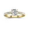 1.00ct Moissanite Engagement Ring 14K Gold