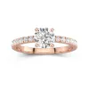 1.00ct Moissanite Bague de fiançailles Or rose 18 carats