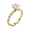 1.50ct Moissanite Engagement Ring 18K Gold