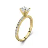 2.00ct Moissanite Engagement Ring 14K Gold