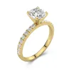 1.50ct Moissanite Engagement Ring 14K Gold