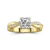 1.50ct Moissanite Engagement Ring 14K Gold