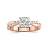 1.50ct Moissanite Engagement Ring 18K Rose Gold