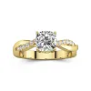 1.50ct Moissanite Engagement Ring 14K Gold