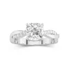 2.00ct Moissanite Engagement Ring 14K White Gold