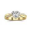 1.50ct Moissanite Engagement Ring 14K Gold