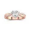 1.50ct Moissanite Engagement Ring 18K Rose Gold