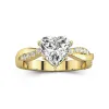 2.00ct Moissanite Engagement Ring 18K Gold