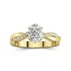 1.50ct Moissanite Engagement Ring 14K Gold