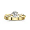 1.00ct Moissanite Engagement Ring 14K Gold