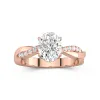 2.00ct Moissanite Engagement Ring 18K Rose Gold