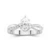 1.50ct Moissanite Engagement Ring 14K White Gold