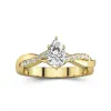 1.00ct Moissanite Engagement Ring 14K Gold