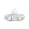 2.00ct Moissanite Engagement Ring 14K White Gold