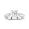 1.50ct Moissanite Engagement Ring 14K White Gold