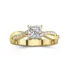 1.00ct Moissanite Engagement Ring 14K Gold