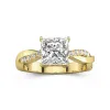 2.00ct Moissanite Engagement Ring 14K Gold