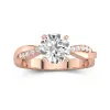 1.50ct Moissanite Engagement Ring 18K Rose Gold