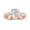 2.00ct Moissanite Engagement Ring 14K Rose Gold