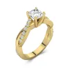 1.50ct Moissanite Engagement Ring 14K Gold