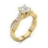 1.50ct Moissanite Engagement Ring 14K Gold