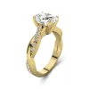 1.50ct Moissanite Engagement Ring 14K Gold