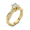 1.50ct Moissanite Engagement Ring 14K Gold