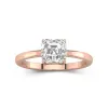 1.50ct Moissanite Engagement Ring 14K Rose Gold