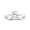 1.50ct Moissanite Engagement Ring 18K White Gold