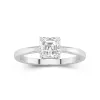 1.00ct Moissanite Engagement Ring 14K White Gold