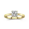 1.00ct Moissanite Engagement Ring 14K Gold