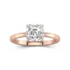 2.00ct Moissanite Engagement Ring 14K Rose Gold