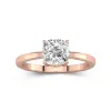 1.50ct Moissanite Engagement Ring 14K Rose Gold