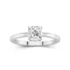 1.00ct Moissanite Engagement Ring 14K White Gold