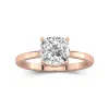 2.00ct Moissanite Bague de fiançailles Or rose 18 carats