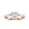 1.00ct Moissanite Engagement Ring 14K Rose Gold