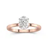 1.50ct Moissanite Bague de fiançailles Or rose 14 carats