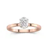 1.00ct Moissanite Bague de fiançailles Or rose 14 carats