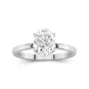 2.00ct Moissanite Bague de fiançailles Platine