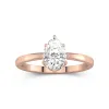 1.50ct Moissanite Bague de fiançailles Or rose 14 carats