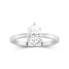 1.50ct Moissanite Engagement Ring Platinum