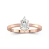 1.00ct Moissanite Engagement Ring 14K Rose Gold