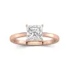 1.50ct Moissanite Engagement Ring 14K Rose Gold