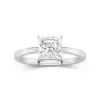 1.50ct Moissanite Engagement Ring 18K White Gold