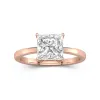 2.00ct Moissanite Engagement Ring 14K Rose Gold