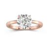 2.00ct Moissanite Engagement Ring 14K Rose Gold